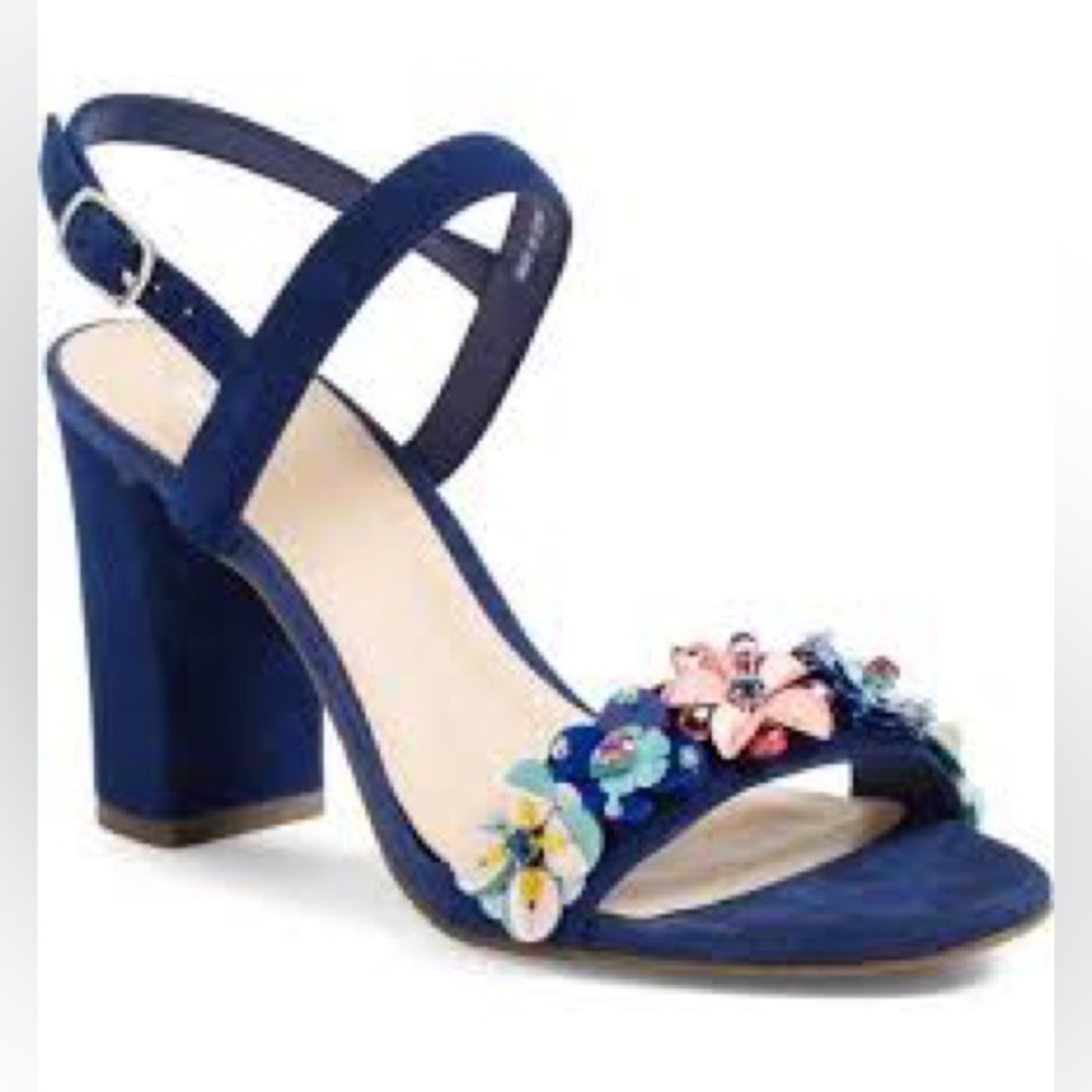 Nordstrom BP LULU Blue Floral Women's size 8.5 heel! Multi-color versatile!